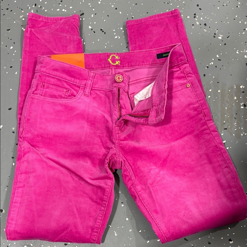C. Wonder Pink Skinny Jeans Vibrant Style